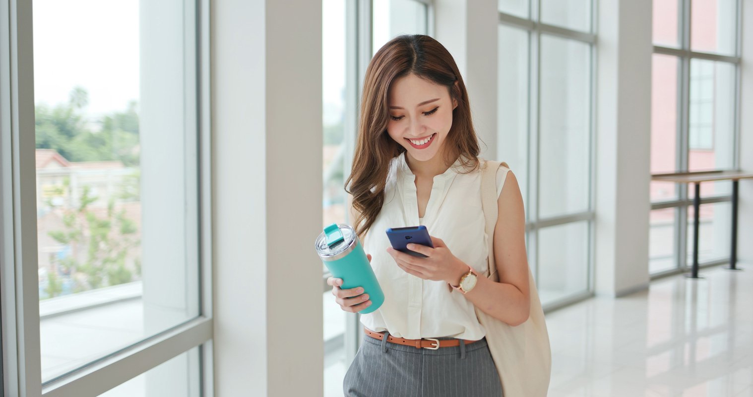 Woman Using Smart Phone